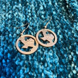 Texas State Quarter Earrings